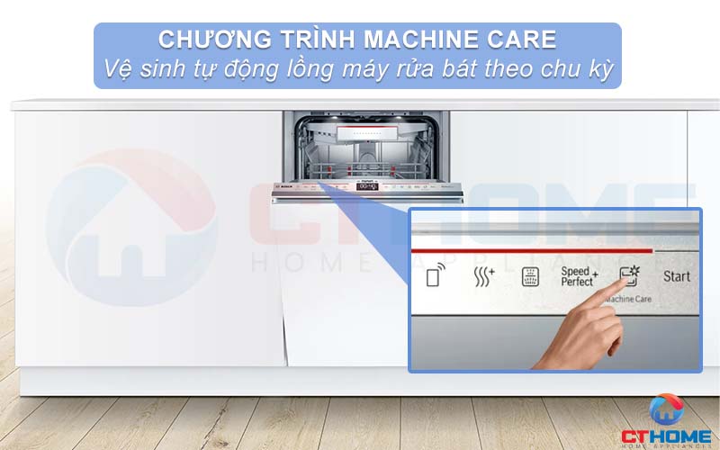 Tính năng Machine Care tự động vệ sinh khoang máy