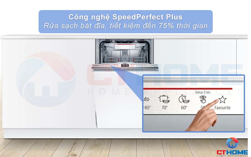 Tăng tốc độ rửa, giảm đến 75% thời gian khi kích hoạt thêm SpeedPerfect Plus