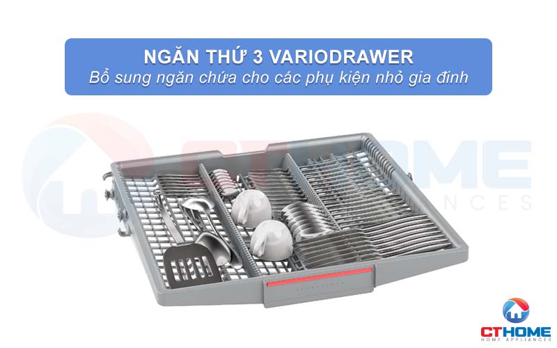 Ngăn chứa thứ 3 MaxFlex Pro là một giải pháp tăng thêm diện tích chứa đồ