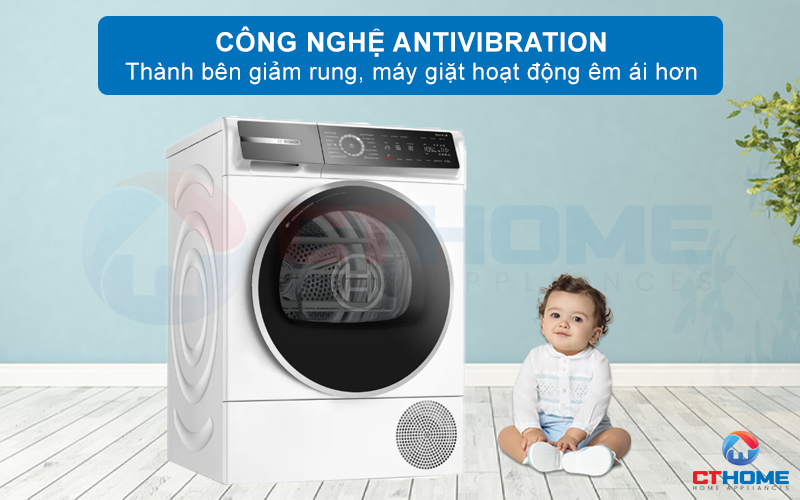 MÁY SẤY BOSCH SERIE 8 WQB246C0ES 9KG 13