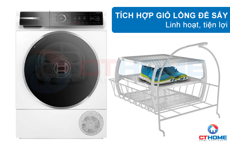 MÁY SẤY BOSCH SERIE 8 WQB246C0ES 9KG 9