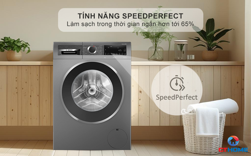SpeedPerfect làm sạch hoàn hảo trong thời gian ngắn hơn tới 65%