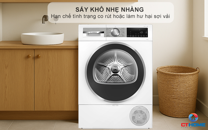 Sấy khô nhẹ nhàng, hạn chế nhăn