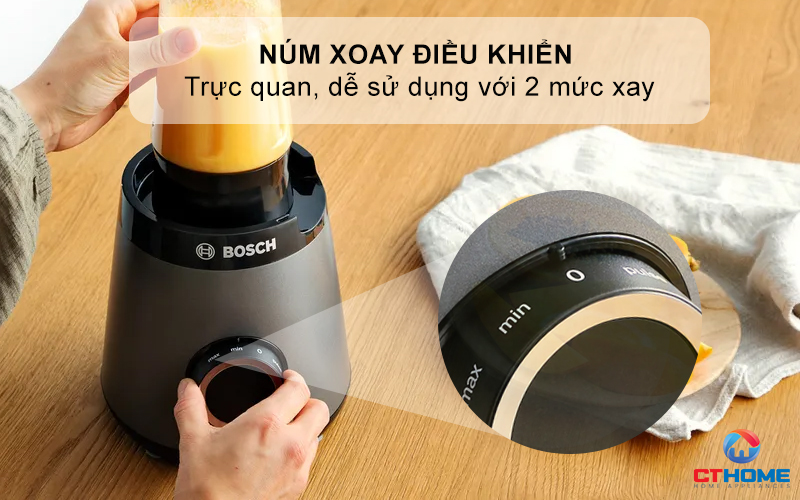 MÁY XAY SINH TỐ BOSCH MMB6177S SERIE 4 1200W 6