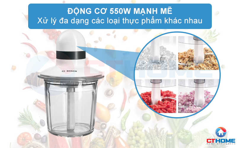 MÁY XAY THỊT BOSCH MMR15A1 550W MÀU TRẮNG 3