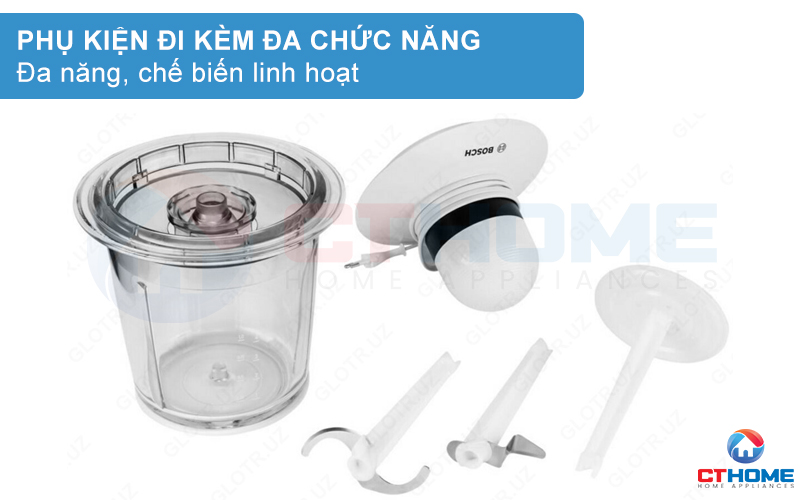 MÁY XAY THỊT BOSCH MMR15A1 550W MÀU TRẮNG 6