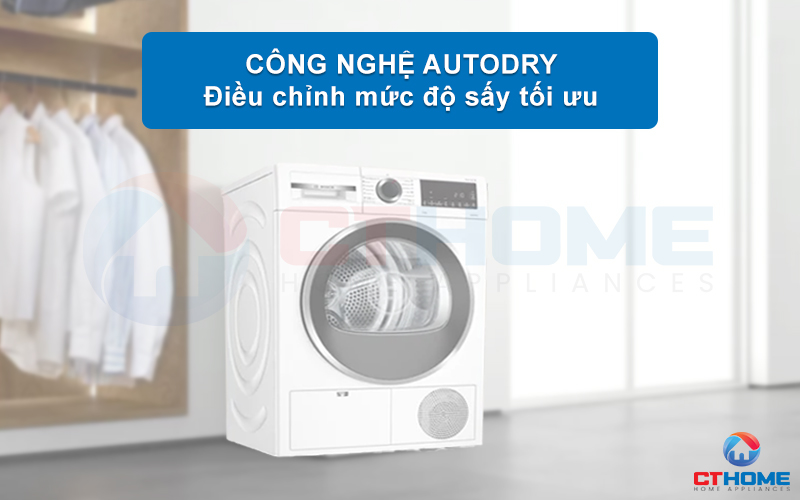 MÁY SẤY NGƯNG TỤ BOSCH WPG23100SG SERIES 6 8KG CHÍNH HÃNG 8