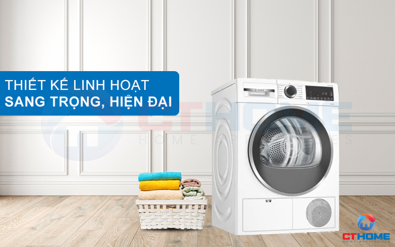 MÁY SẤY NGƯNG TỤ BOSCH WPG23100SG SERIES 6 8KG CHÍNH HÃNG 1