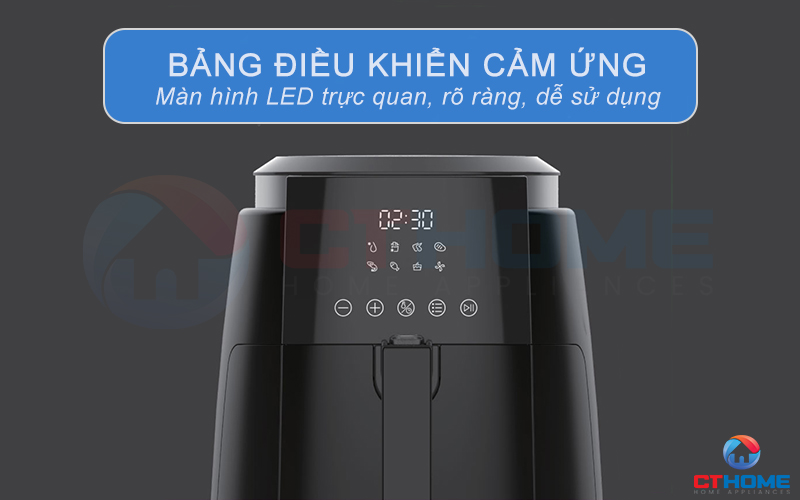 Bảng điều khiển cảm ứng trực quan dễ dàng sử dụng và thao tác