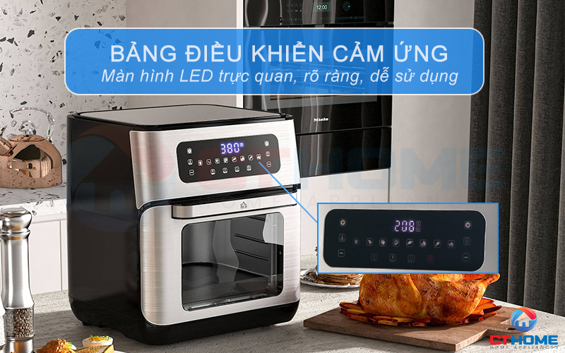 Bảng điều khiển cảm ứng trực quan dễ dàng sử dụng và thao tác