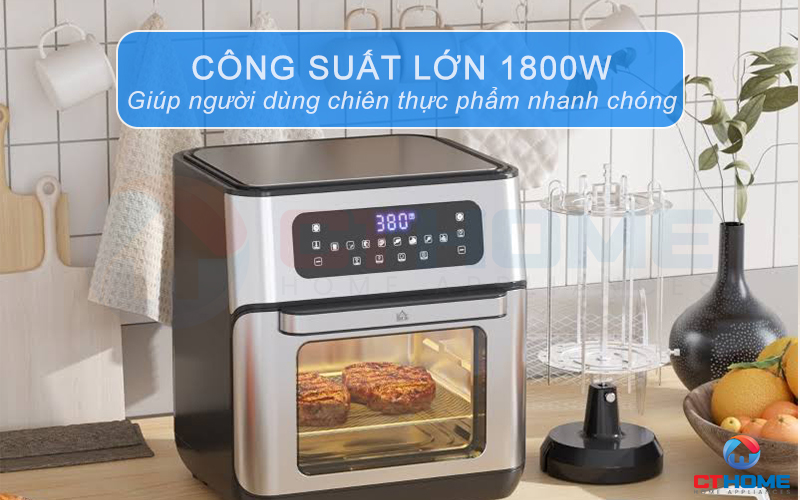 Công suất 1800W giúp bạn hoàn thành bữa ăn nhanh chóng