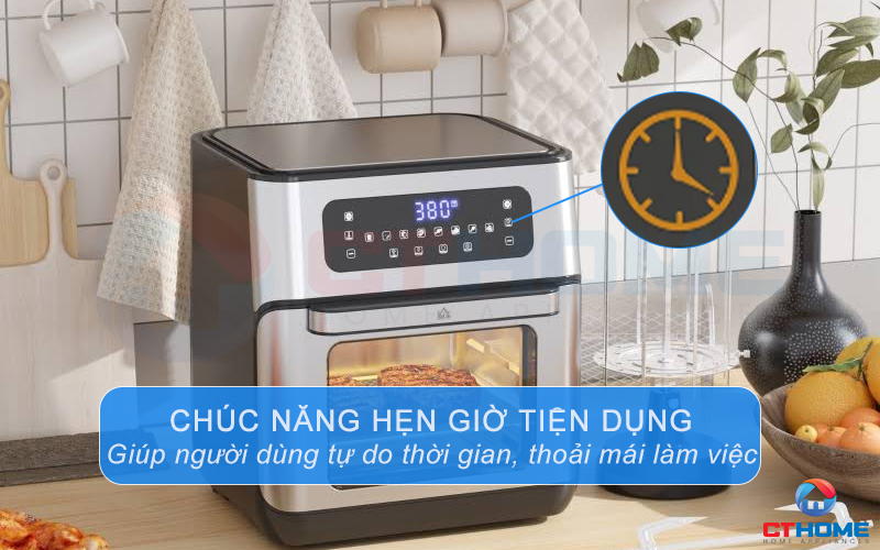 Chức năng hẹn giờ 60 phút tiện nghi, tối ưu thời gian cho người dùng