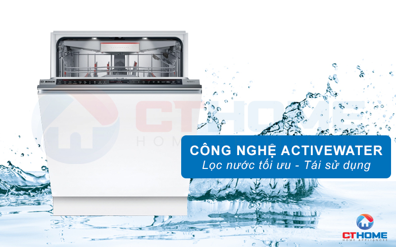 Công nghệ ActiveWater tối ưu lượng nước sử dụng