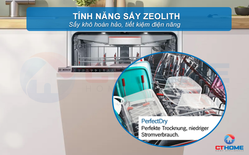 Tính năng sấy Zeolith sấy khô hoàn hảo, tiết kiệm năng lượng