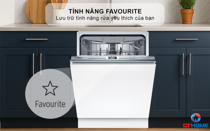 Chức năng Favourite tích hợp chương trình cơ bản và tính năng đặc biệt trong 1 nút nhấn