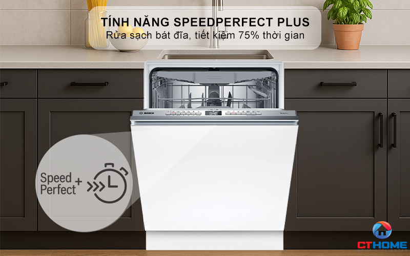 Tăng tốc thời gian rửa hơn với chương trình SpeedPerfect Plus