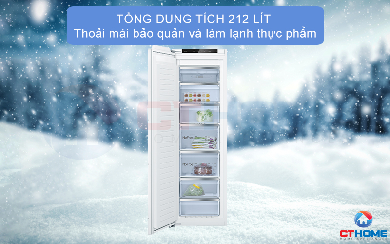 TỦ ĐÔNG ÂM TỦ BOSCH GIN81ACE0 SERIE 6 2