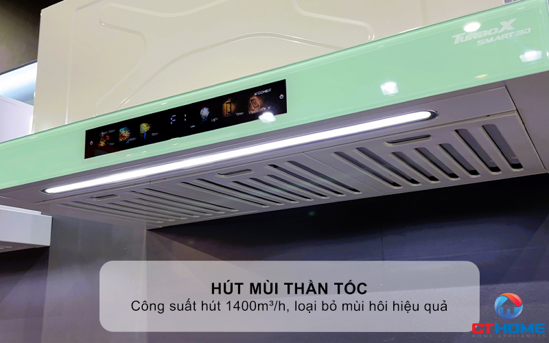 MÁY HÚT MÙI ÂM TỦ KOCHER TURBO X3D-350N NGANG 700MM TURBOX3D350N 2