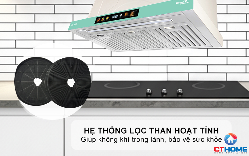 MÁY HÚT MÙI ÂM TỦ KOCHER TURBO X3D-350N NGANG 700MM TURBOX3D350N 7