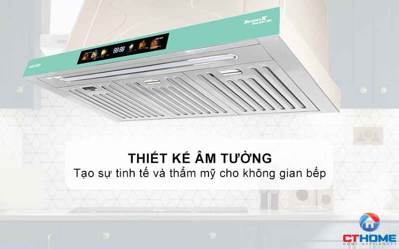 MÁY HÚT MÙI ÂM TỦ KOCHER TURBO X3D-350N NGANG 700MM TURBOX3D350N 1