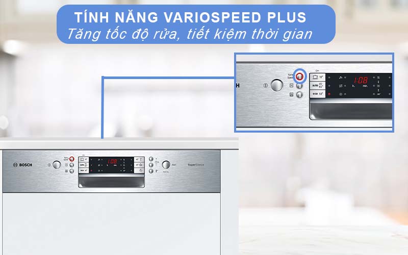 Rửa tốc độ hơn với tính năng VarioSpeed Plus