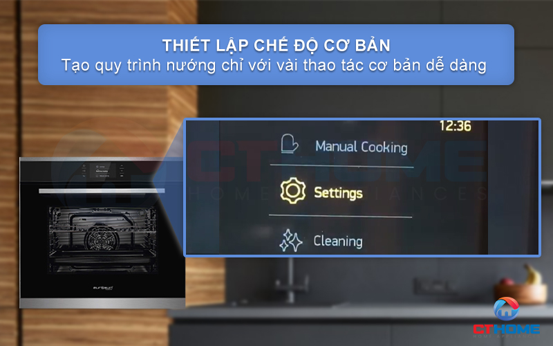 Thiết lập chế độ cơ bản chỉ với vài thao tác đơn giản