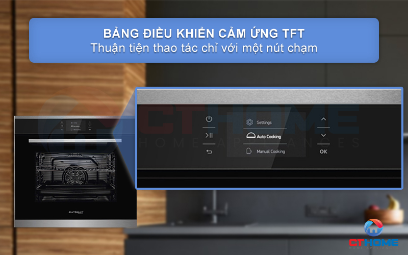 Màn hình cảm ứng TFT dễ dàng thao tác chỉ với một lần chạm