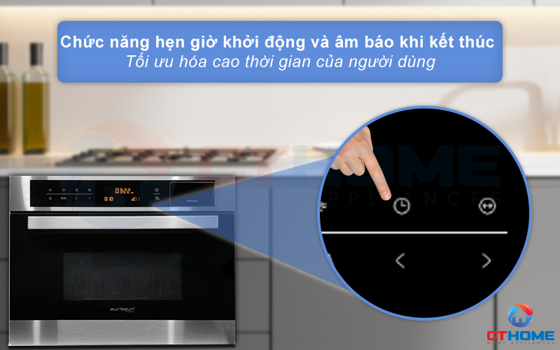 LÒ NƯỚNG TÍCH HỢP LÒ HẤP VÀ VI SÓNG EUROSUN OMS36EG 36L 12