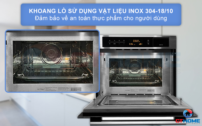LÒ NƯỚNG TÍCH HỢP LÒ HẤP VÀ VI SÓNG EUROSUN OMS36EG 36L 3