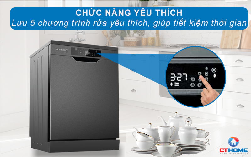 MÁY RỬA BÁT ĐỘC LẬP EUROSUN SMS80EU15E SERIES 8 14 BỘ  8