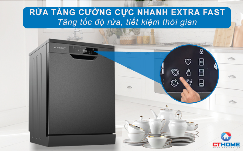MÁY RỬA BÁT ĐỘC LẬP EUROSUN SMS80EU15E SERIES 8 14 BỘ  6