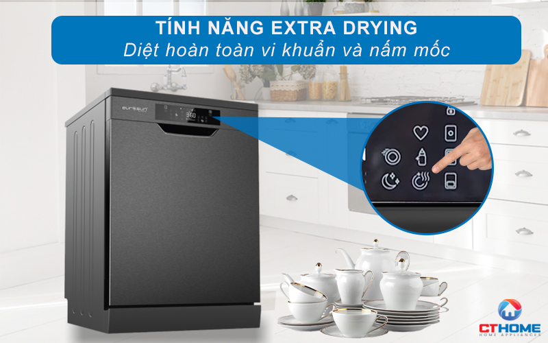 MÁY RỬA BÁT ĐỘC LẬP EUROSUN SMS80EU15E SERIES 8 14 BỘ  10