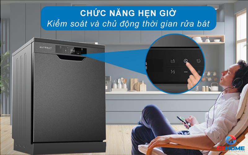 MÁY RỬA BÁT ĐỘC LẬP EUROSUN SMS80EU15E SERIES 8 14 BỘ  13