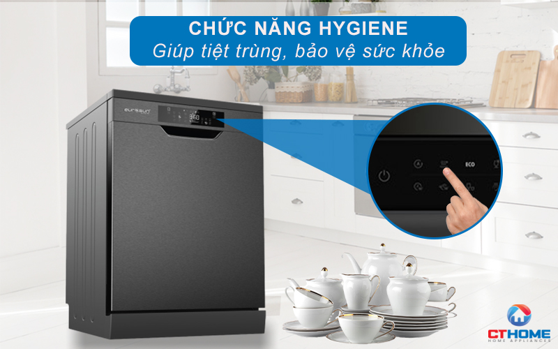 MÁY RỬA BÁT ĐỘC LẬP EUROSUN SMS80EU15E SERIES 8 14 BỘ  9