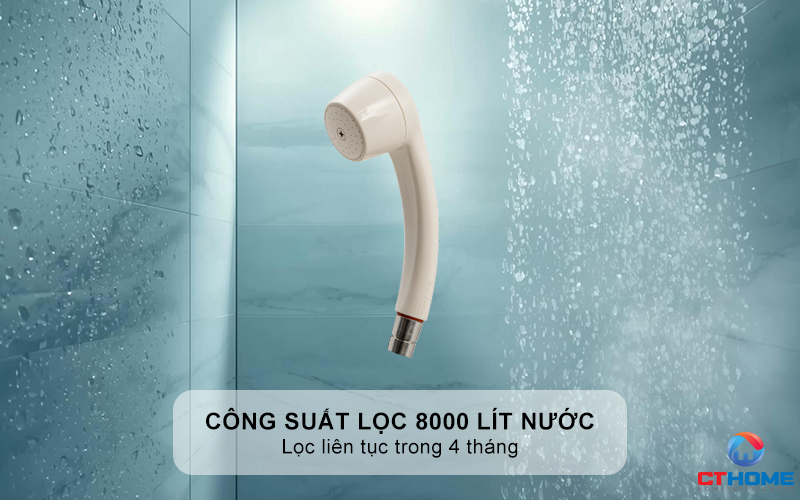 Công suất lọc 8000 lít nước - Lọc liên tục trong 4 tháng