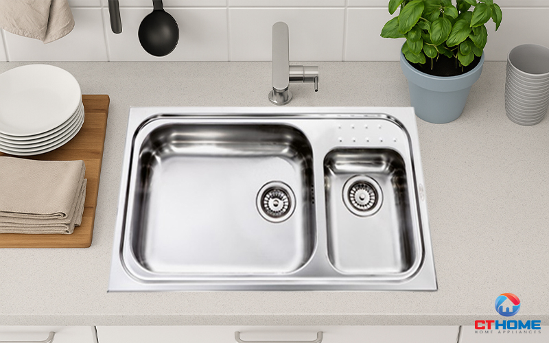 CHẬU RỬA BÁT 2 HỐC RỬA 011114 PUNTO PLUS 011114PUNTOPLUS 1