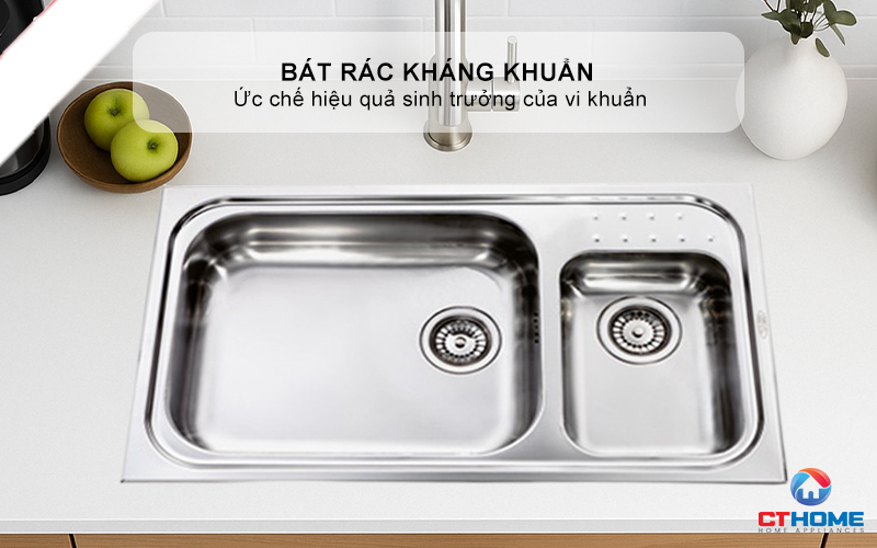 CHẬU RỬA BÁT 2 HỐC RỬA 011114 PUNTO PLUS 011114PUNTOPLUS 7