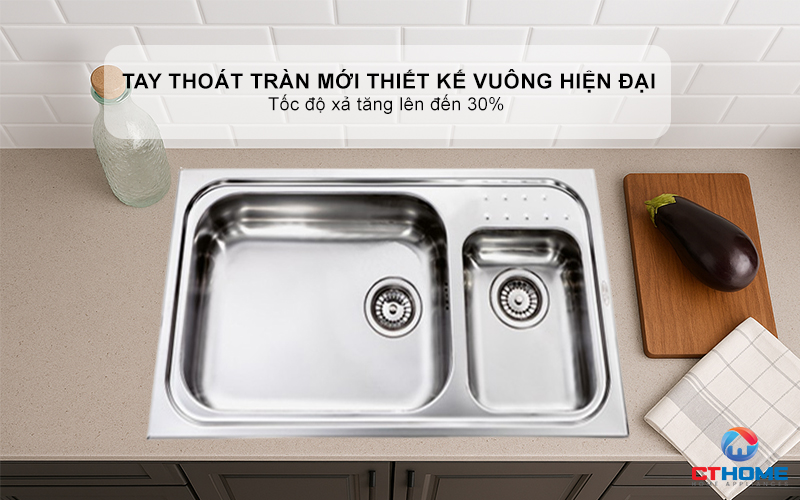 CHẬU RỬA BÁT 2 HỐC RỬA 011114 PUNTO PLUS 011114PUNTOPLUS 8