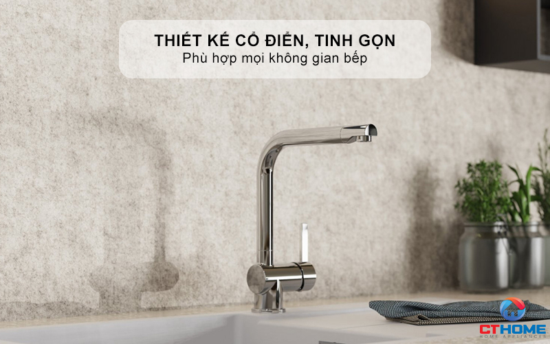 VÒI RỬA BÁT WASSERWERK 4 KITCHEN FAUCET CHROME - 700400 WASSERWERK4KITCHENFAUCETCHROME700400 1