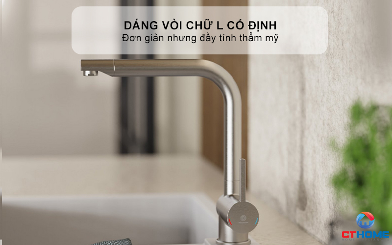VÒI RỬA BÁT WASSERWERK 4 KITCHEN FAUCET STAINLESS STEEL LOOK - 700405 WASSERWERK4KITCHENFAUCETSTAINLESSSTEELLOOK700405 2