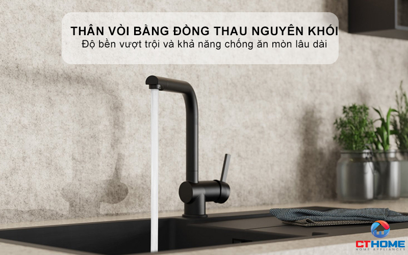VÒI RỬA BÁT WASSERWERK 4 KITCHEN FAUCET BLACK - 700406 WASSERWERK4KITCHENFAUCETBLACK700406 5