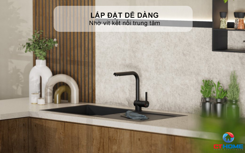 VÒI RỬA BÁT WASSERWERK 4 KITCHEN FAUCET BLACK - 700406 WASSERWERK4KITCHENFAUCETBLACK700406 7