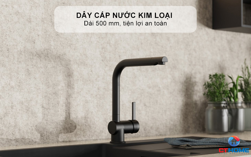 VÒI RỬA BÁT WASSERWERK 4 KITCHEN FAUCET BLACK - 700406 WASSERWERK4KITCHENFAUCETBLACK700406 8