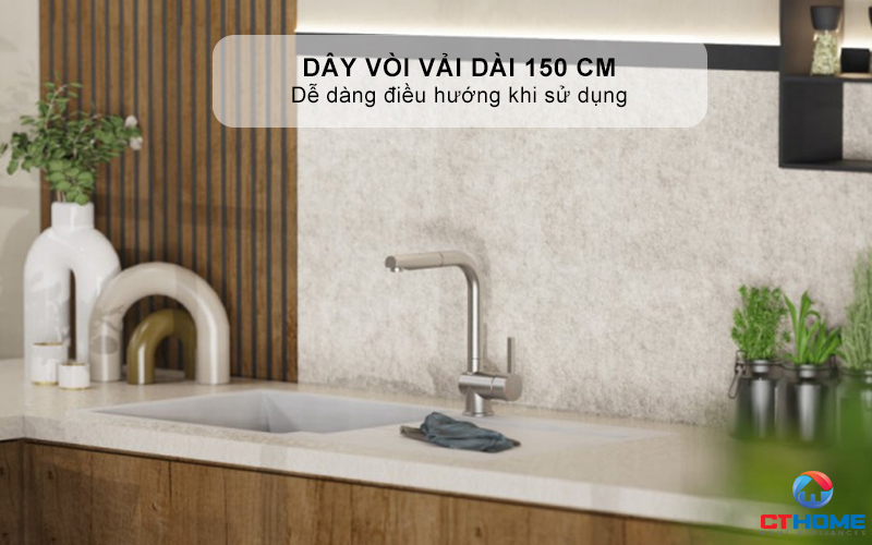 VÒI RỬA BÁT WK 4 PULL - OUT KITCHEN FAUCET STAINLESS STEEL LOOK - 700415 WK4PULLOUTKITCHENFAUCETSTAINLESSSTEELLOOK700415 5