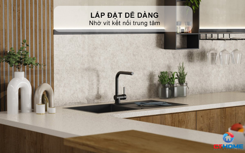 VÒI RỬA BÁT WK 4 PULL - OUT KITCHEN FAUCET BLACK - 700416 WK4PULLOUTKITCHENFAUCETBLACK700416 10