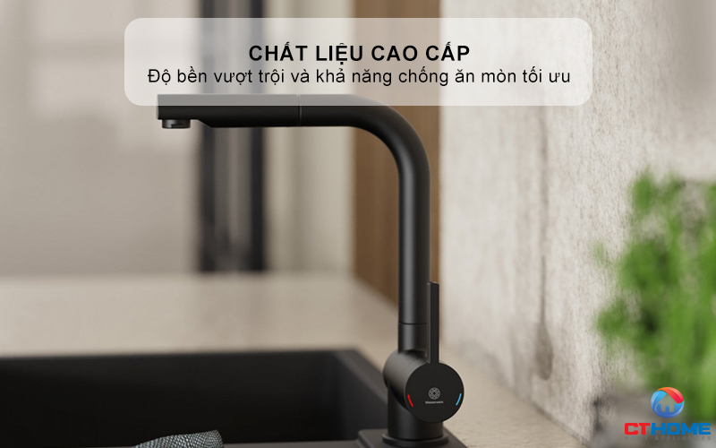 VÒI RỬA BÁT WK 4 PULL - OUT KITCHEN FAUCET BLACK - 700416 WK4PULLOUTKITCHENFAUCETBLACK700416 2