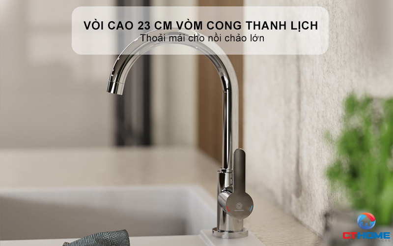 VÒI RỬA BÁT WASSERWERK 5 KITCHEN FAUCET CHROME - 700500   WASSERWERK5KITCHENFAUCETCHROME700500 2