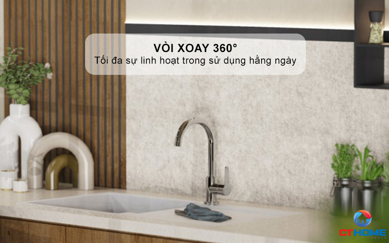 VÒI RỬA BÁT WASSERWERK 5 KITCHEN FAUCET CHROME - 700500   WASSERWERK5KITCHENFAUCETCHROME700500 3
