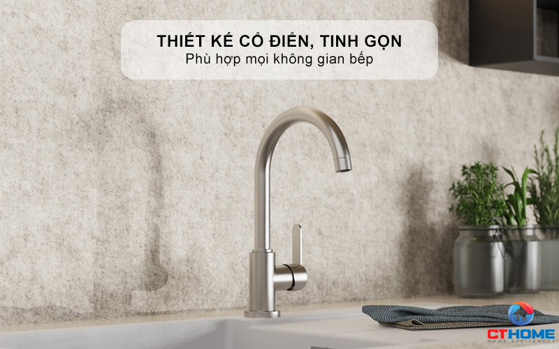 VÒI RỬA BÁT WASSERWERK 5 KITCHEN FAUCET STAINLESS STEEL LOOK - 700505 WASSERWERK5KITCHENFAUCETSTAINLESSSTEELLOOK700505 1