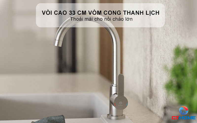 VÒI RỬA BÁT WASSERWERK 5 KITCHEN FAUCET STAINLESS STEEL LOOK - 700505 WASSERWERK5KITCHENFAUCETSTAINLESSSTEELLOOK700505 2
